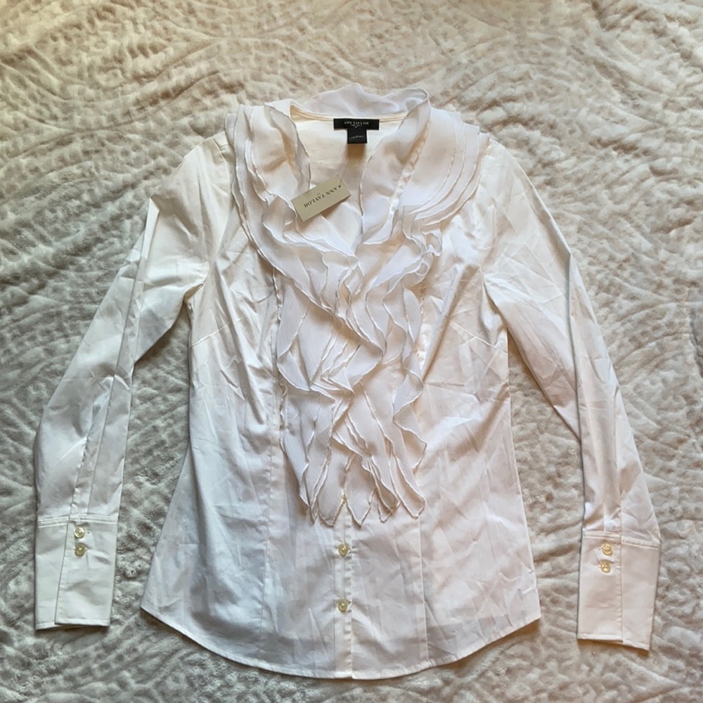 Ann Taylor white blouse